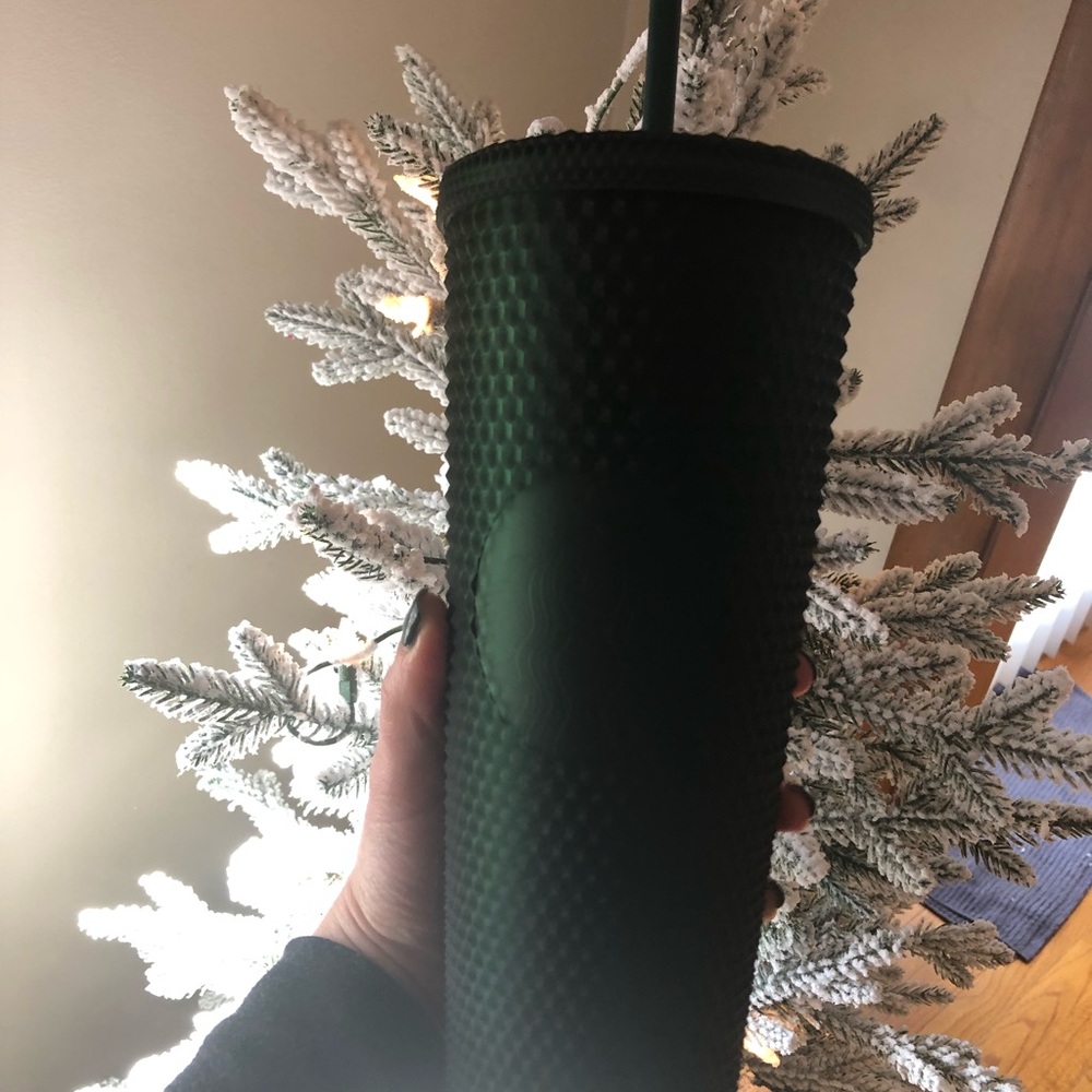Starbucks Dark Emerald Green Studded Tumbler 24oz Venti